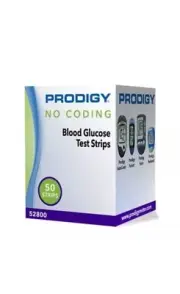 Prodigy Diabetic Blood Glucose 50 Ct box Exp 1+Year and Freaky Fast Shipping