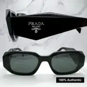 PRADA Symbole Sunglasses Black PR17WS Logo Made Italy Authentic