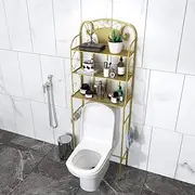 Over Toilet Storage Holder 3 Layer Bathroom Shelf Space-Saving Bearing Strong Over The Washing Machine Rack (Color : B)