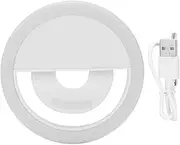 Selfie Fill Light Ring, Led Circle Clip-on Smart Phones Fill Light Lamp, for Live Streaming Light, Tablet, Makeup Mirrors, Phone