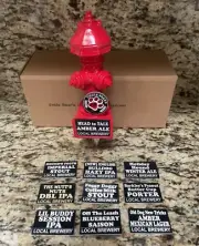 Rare! Uncle Bear's Fire Hydrant Beer Tap Handle New In Box w/10 labels