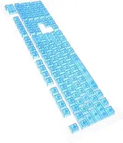 OSOLADY Replacement Keycap Set Transparent Crystal Plastic Keycaps for Mechanical Gaming Keyboard