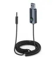 Bluetooth Aux Adapter for Car, AUX to Bluetooth 5.3 Receiver Hands-Free Calli...