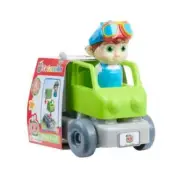 Cocomelon Build-A-Vehicle, TomTom in Garbage Truck Vehicle 4 Piece Set GREEN