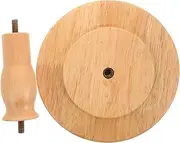 GARVALON Natural Wooden Mannequin Head Base Solid Support Stand for Display Height for Different Models Elegant and Stable Design for DIY Hair Styling and Training