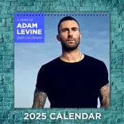 Adam Levine 2025 Music Calendar, 12-Month Celebrity Wall Calendar, Fan Gift