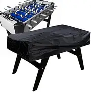 Football Table Cloth - Elastic Hem Waterproof 210D Heavy Duty Soccer Table Cover | 63 x 45in Black UV Resistant Table Protector for Table Patio Funiture Foccar