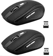2 Pack 2.4Ghz Wireless Mouse with USB Receiver for Laptop PC Computer Notebook