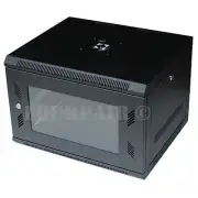 6U Wall Mount Network Server Data Cabinet Enclosure Rack Glass Door Lock w/ Fan