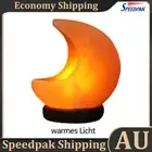 Himalayan Salt Lamp Crystal Salt Rock Lamp Decor with Base (Moon Warm Light) AU
