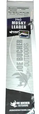 Joe Bucher 12" Flurocarbon Musky Leaders (130#-BB-Stay-Lock-1 per pack)