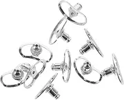 DOITOOL 10pcs Earring Backs Lifter for Droopy Ears Support to Enhance Earring Appearance Sturdy and Shiny Design for Weddings and Parties