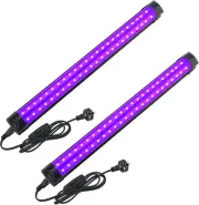 2 Pack LED Black Light Bar, BOSITE 10W UV Black Light Tube with Switch and Pl...
