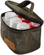 kokiya Set of 6 Camping Spice Jars with Carry Bag for Outdoor Cooking, Green, as described
