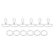 72 Pcs Swivel Clasp Hook, 2" Purse Snap Clasp Detachable for Bag Making, Silver