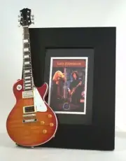 JIMMY PAGE Led Zeppelin Miniature Guitar Frame LP