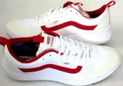 Vans Men's UltraRange Exo True White Red Striped Skate Trail Shoes Size 13 NIB