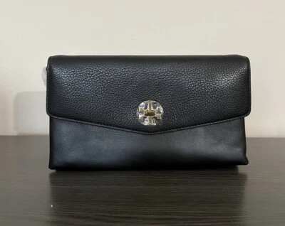 TORY BURCH KIRA MIXED MATERIAL CLUTCH OR CROSSBODY