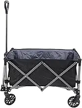 Folding Wagon Cart Polyester Steel Outdoor Utility Grocery Wagon Beach Cart Applicable Scene Camping