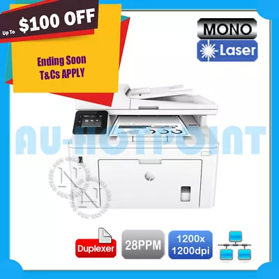 HP LaserJet Pro M227fdn 4-in-1 B&W Laser Network Printer+FAX+Duplex[G3Q79A] #30A