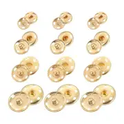 55 Sets Sewing Snap Buttons Press Buttons Snap Fasteners 4 Sizes Gold