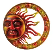 Celestial Radiant Sun Plaque Art Wall Decor Patio Yard Porch Garden Decor-20''D