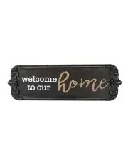 [Willow & Silk] Welcome to Our Home Sign Wall Art in Multi