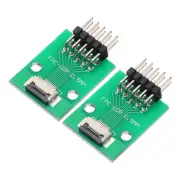 2pcs FFC FPC Connector Board 9 Pins Double Row Right Angle Pin Header Adapter