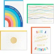 Hallmark All Occasion Crayola Greeting Cards Assortment (Pack of 20) Birthday, Thank You, Blank