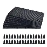 Plastic Grid Divider Tray Egg Crate Louvre Aquarium Fish Tank Bottom Isolatio...