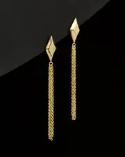 14K Italian Gold Tassel Earrings