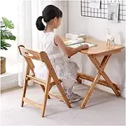 Kids Desk and Chair Set, Foldable Children Study Table, Height Adjustable Study Desk Chair, Suitable for Reading, Drawing and Learning (Size : Small)
