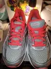 Asics Womens 8 Gel Contend 2 Running Shoe Sneakers 6 Low Top Orange/Gray Lace Up
