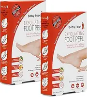 Baby Foot Original Exfoliant Foot Peel Mask - Repair Rough Dry Cracked Feet and remove Dead Skin, Repair Heels and enjoy Baby Soft Smooth Feet - 70mls in each Lavender Scented Pair contains 17 natural extracts (2 Pack)