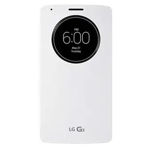 LG G3 D855 原廠視窗感應式皮套 白色/ 支援無線充電 (台灣公司貨)