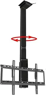 Adjustable Ceiling TV Mount Bracket, 360° Manual Rotation TV Lift, Motorized Ceiling TV Mount, with Remote Control Motorized TV Mount, Fits 32-75 Inch Motorized TV Stand