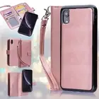 Leather Removable Wallet Magnetic Flip Card Case Cover for iPhone 12/11 Pro Max