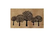Solemate Latex Backeded Coir Trees 45x75cm Slimline Outdoor Stylish Doormat