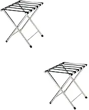 Luggage Rack for Guest Room - Suitcase Stand, Steel Made Hotel Luggage Rack, Foldable Suitcase Rack/Shoe Rack, Travel Bag Guest Room Storage Shelf, Portable Home Coat Hanger