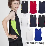 GLORY - Kids Quick Dry Contrast Singlet