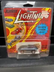 Vintage Johnny Lightning Redline Jaguar XKE MOC MIP RARE Steel Blue