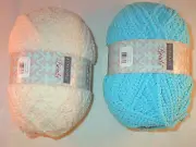 Sundance Beads Yarn 100g Cream or Turquoise Knit Crochet Flat Rate Ship Offer