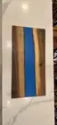Black Walnut With Blue Epoxy Charcuterie Board/ Cheese Board/ Cutting Board
