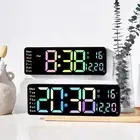 Color Digital Wall Clock Automatic Photosensitivity Four Modes For Elderly