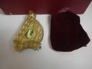 WATERFORD 2014 GOLD HARPORN ORNAMENT W/ENCHANCER NIB