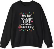 [VidiAmazing] On The Naughty List, I Regret Nothing, Christmas Santa ds063 T-Shirt