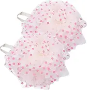 Gatuida 2sets Shower Bath Ball Bathing Ball Body Loofah Scrubber for Family Present 2pcs*2