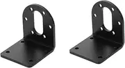 jojofuny 2pcs 37mm Gear Motor Mounting Bracket Motor-Shape Fixed Holder Gear Reduction Holder Simple Install Black