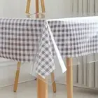 Clear Table Protector Table Cloth 54 x 54 inch Square Transparent Sheet Table...