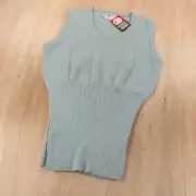 nwt ds ROB SCOT lambswool dacron large hem sweater vest XL vtg 60s 70s usa made
